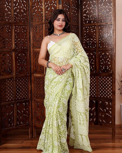 Chikankari Saree for Women