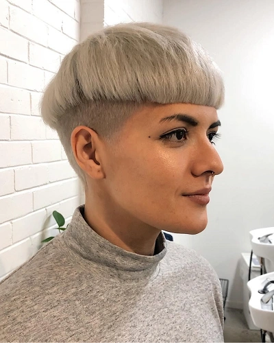 Colored Bowl Cut for Women