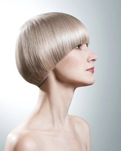 High Shine Glass Bowl Cut for Women