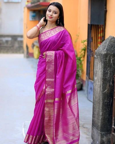 Matka Silk Saree for Women