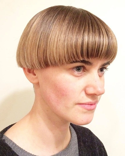 Minimalist Clean Bowl Cut for Women