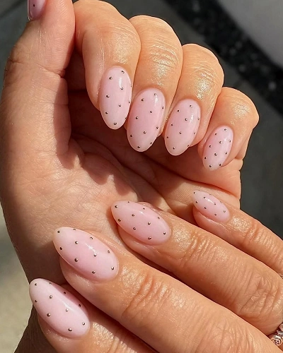Ombre Polka Dot Nail Art