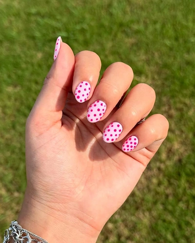 Polka Dot Nail Art