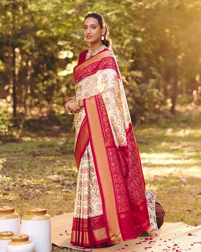 Pochampally Ikat Saree for Women