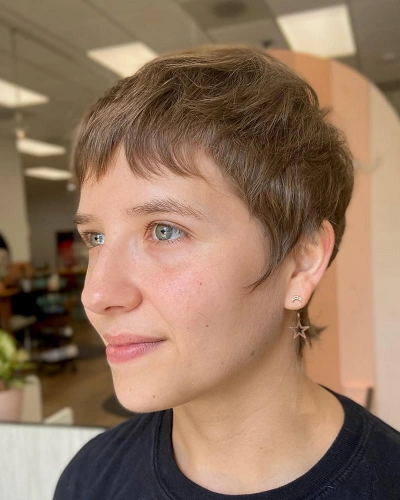 Shaggy Bowl Cut for Women