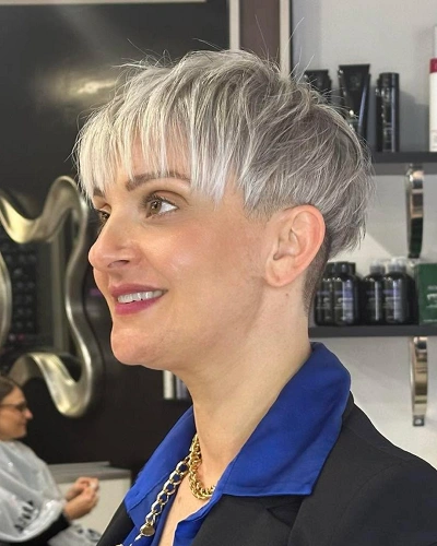 Textured Bowl Cut for Women