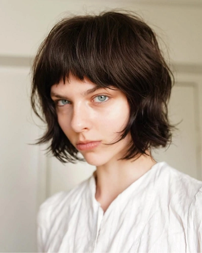 Fringe Haircut Women Bob