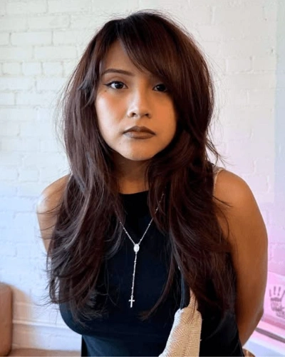 Side Swept Fringe Haircuts for Women